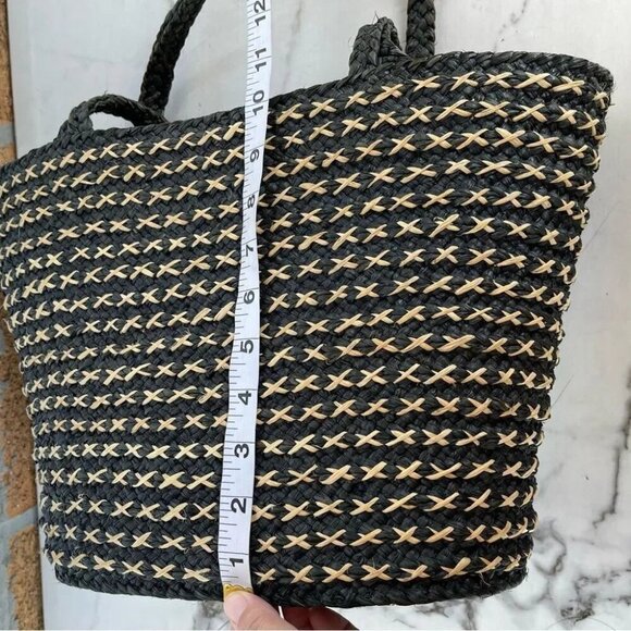 Annabel Ingall Raffia Woven Basket Tote Bag - Picture 9 of 10
